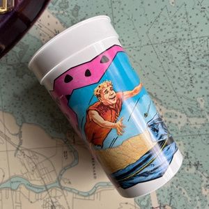 Vintage 90s The Flintstones Collectible Plastic Cup